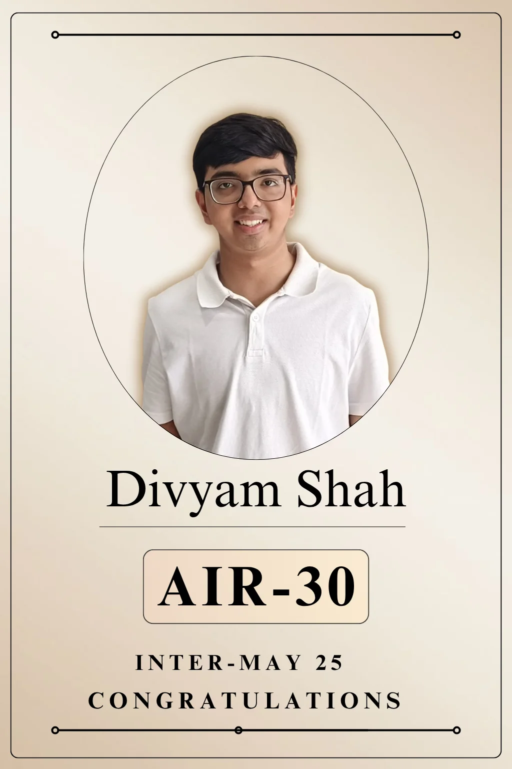 Divyam Shah May 2025