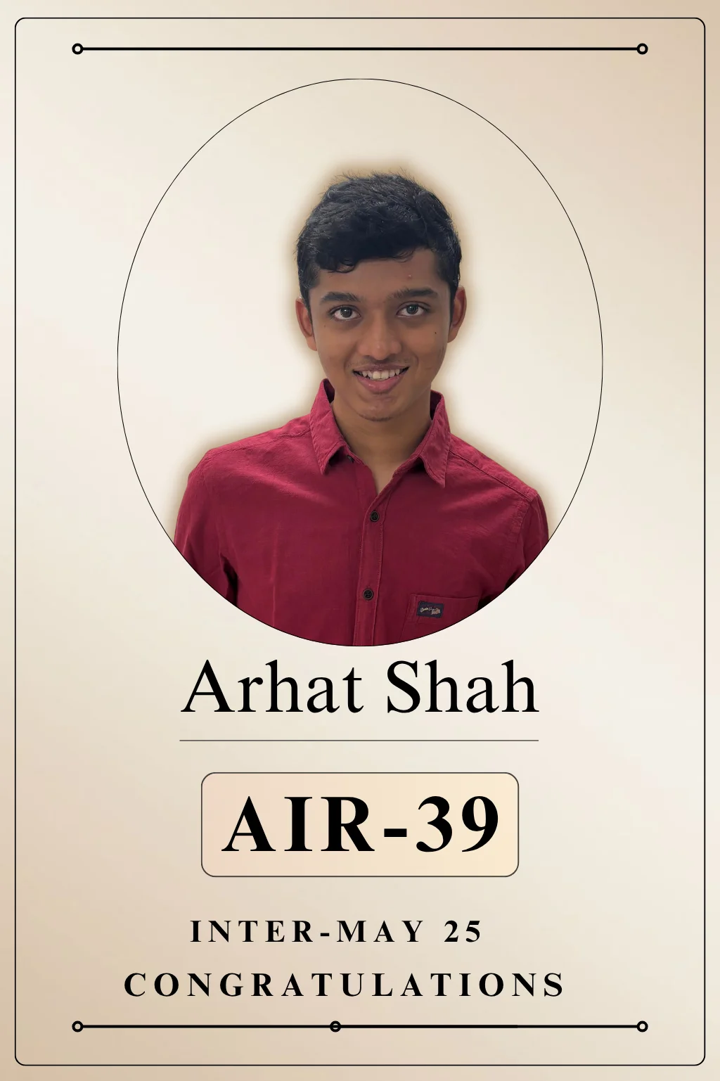 Arhat Shah May 2025
