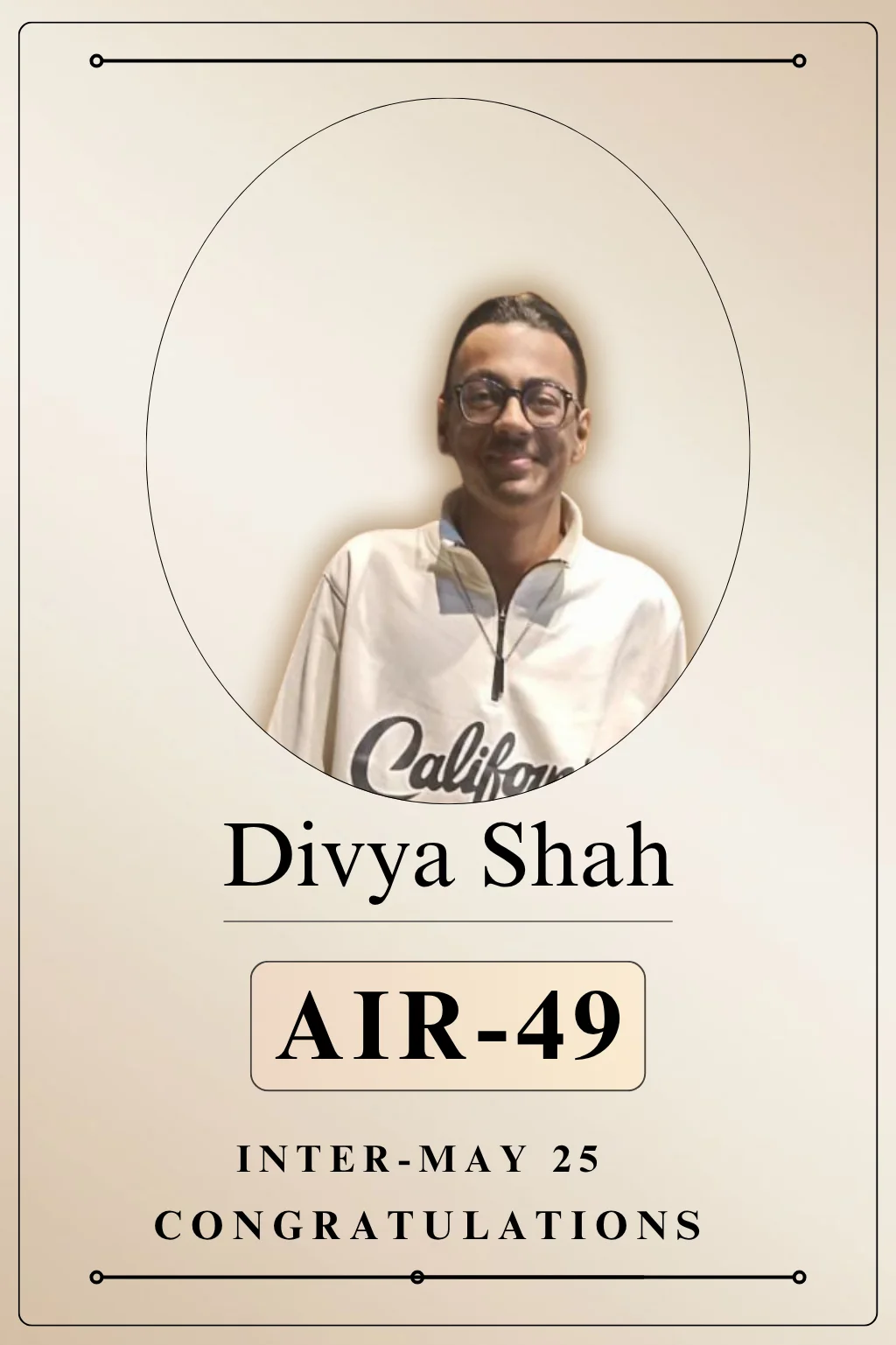 Divya Shah May 2025