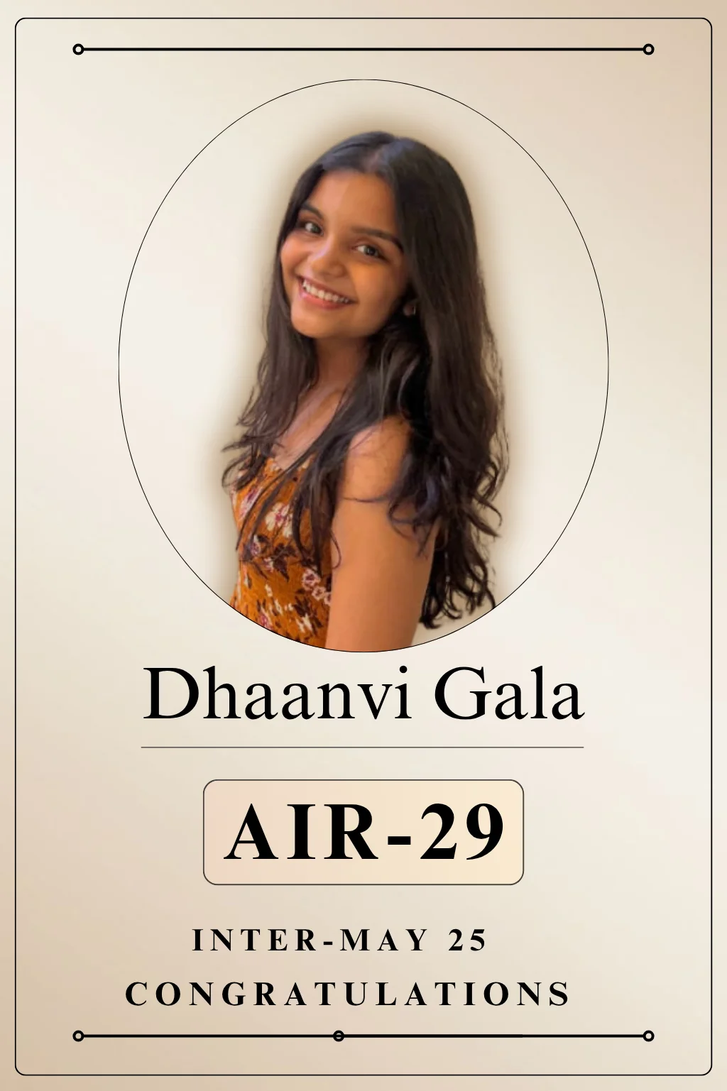 Dhaanvi  Gala May 2025