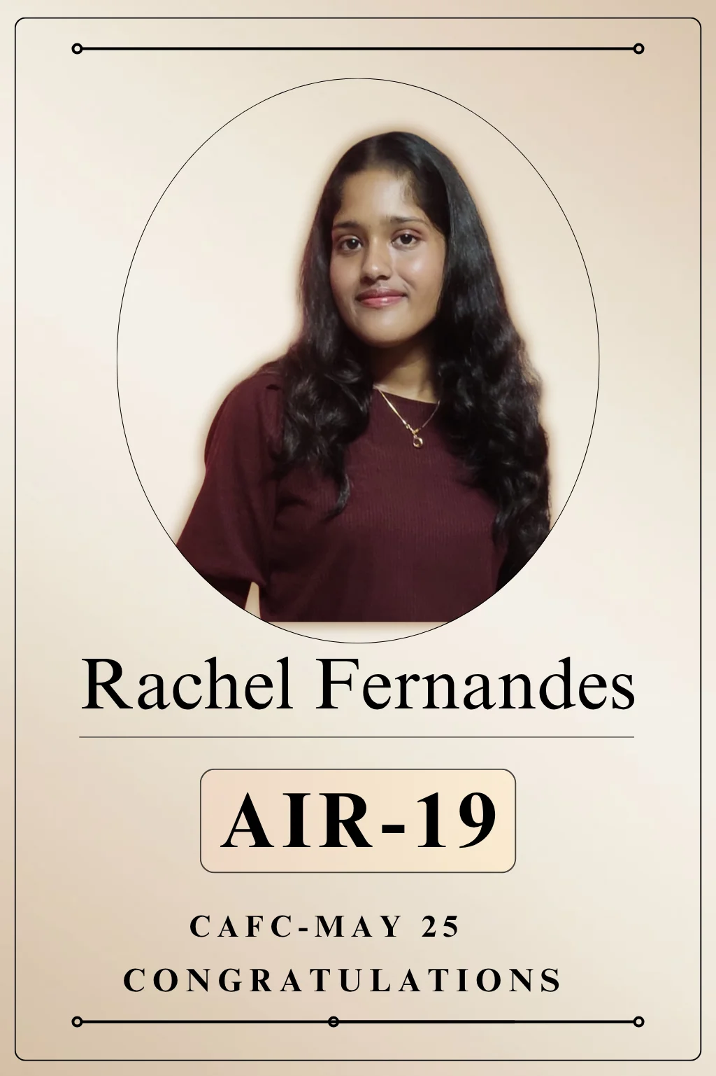 Rachel Fernandes May 2025