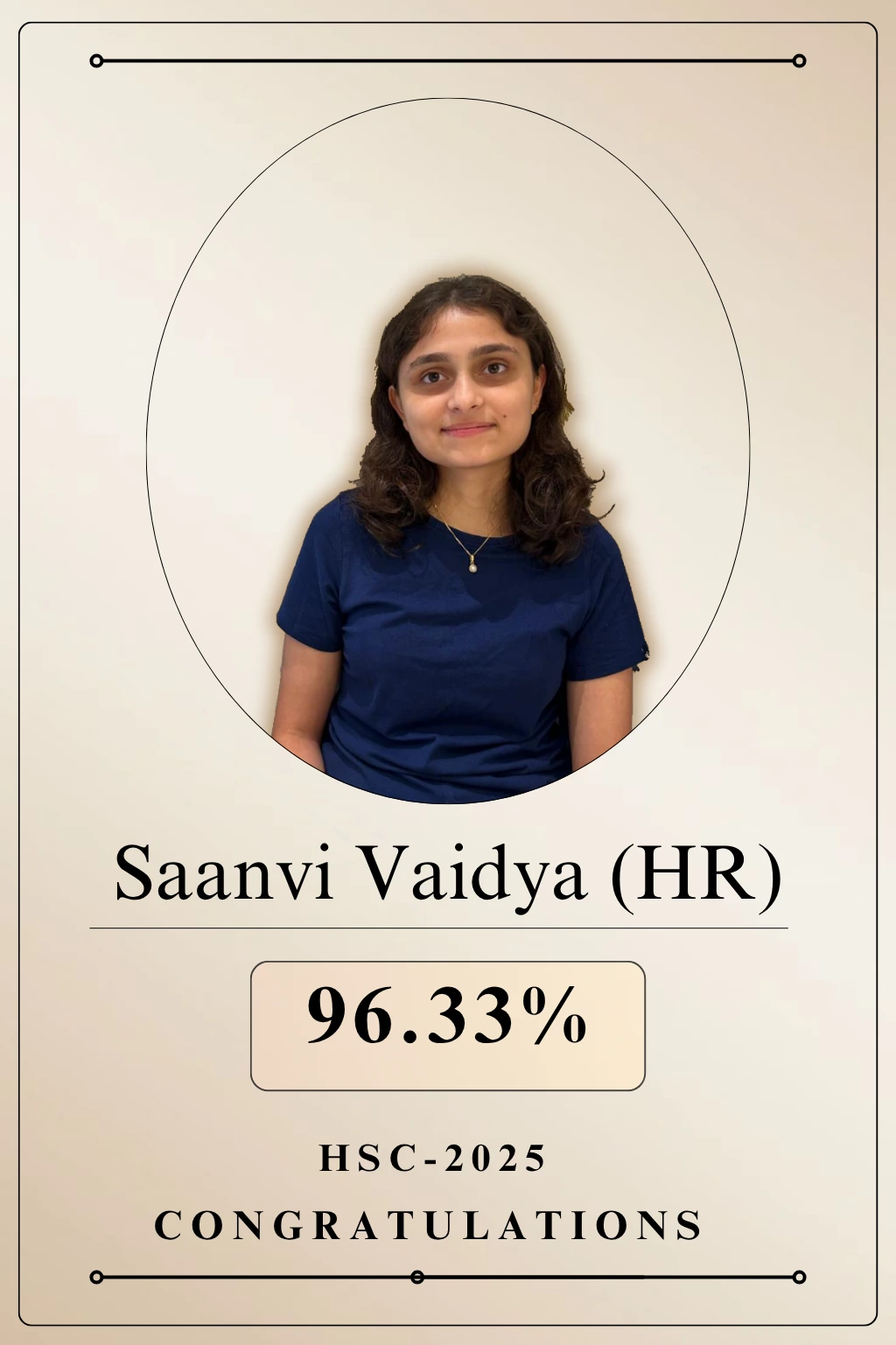 Saanvi Vaidya March 2025