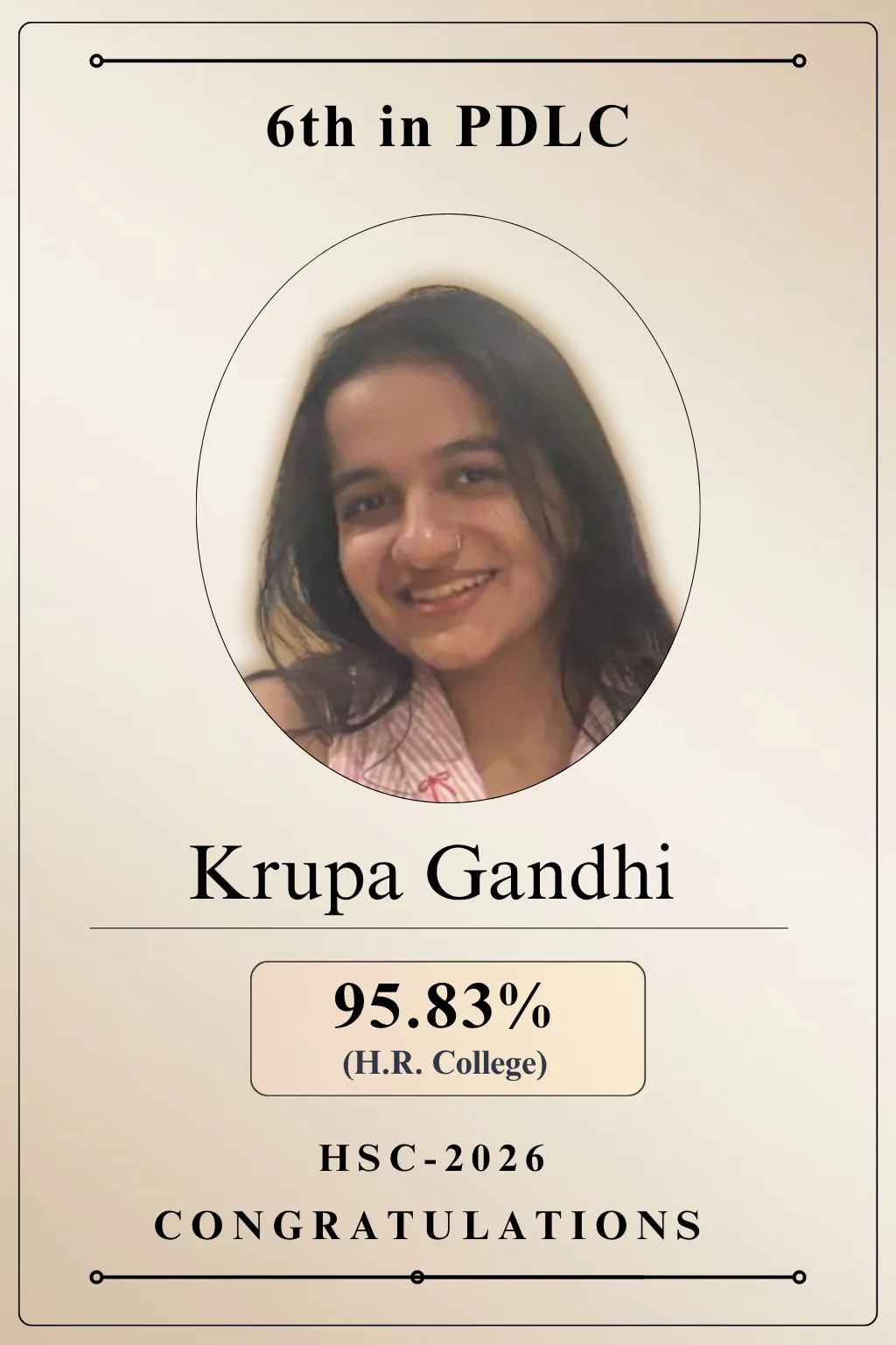 Krupa Gandhi May 2026