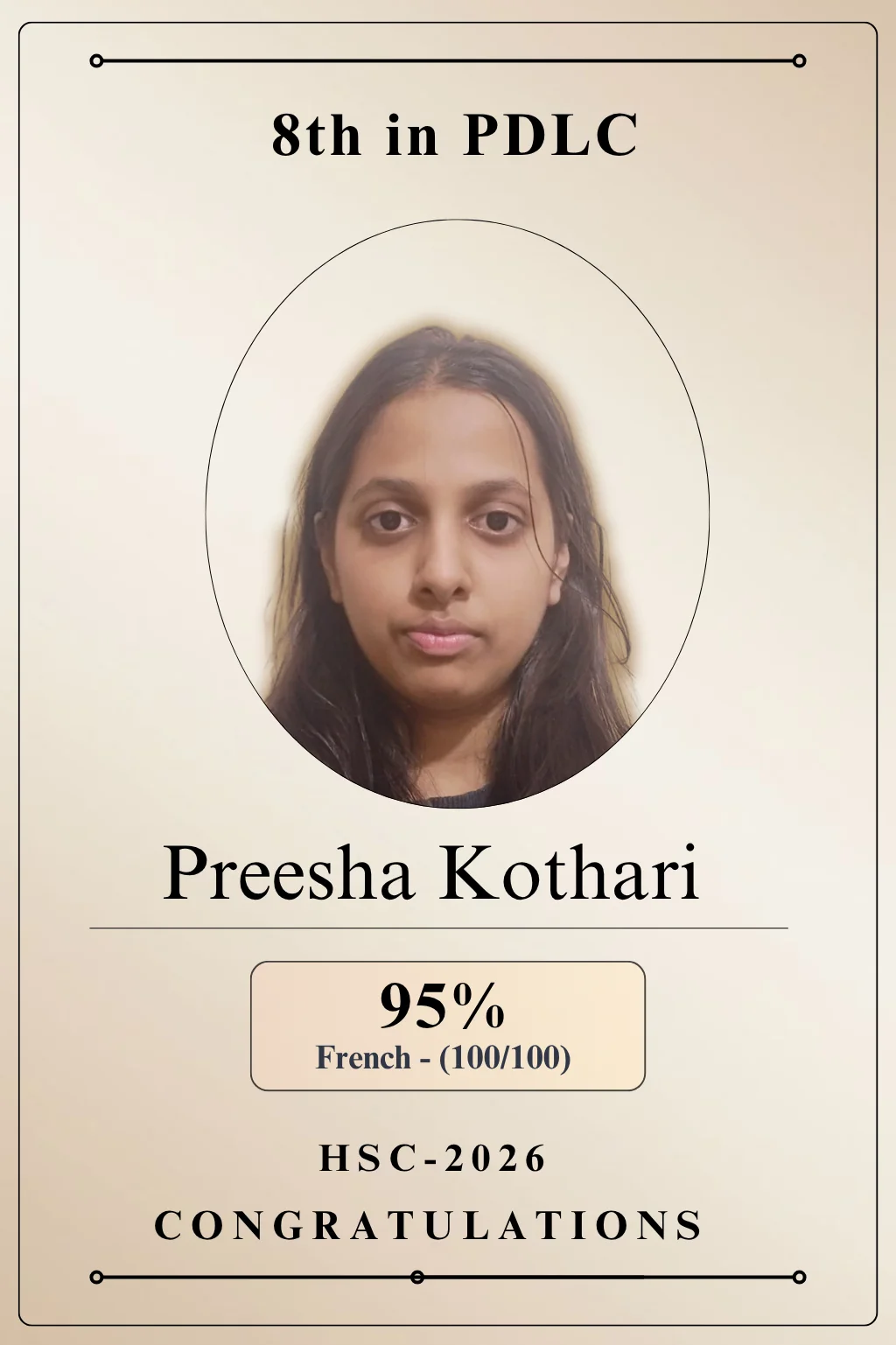 Preesha Kothari May 2026