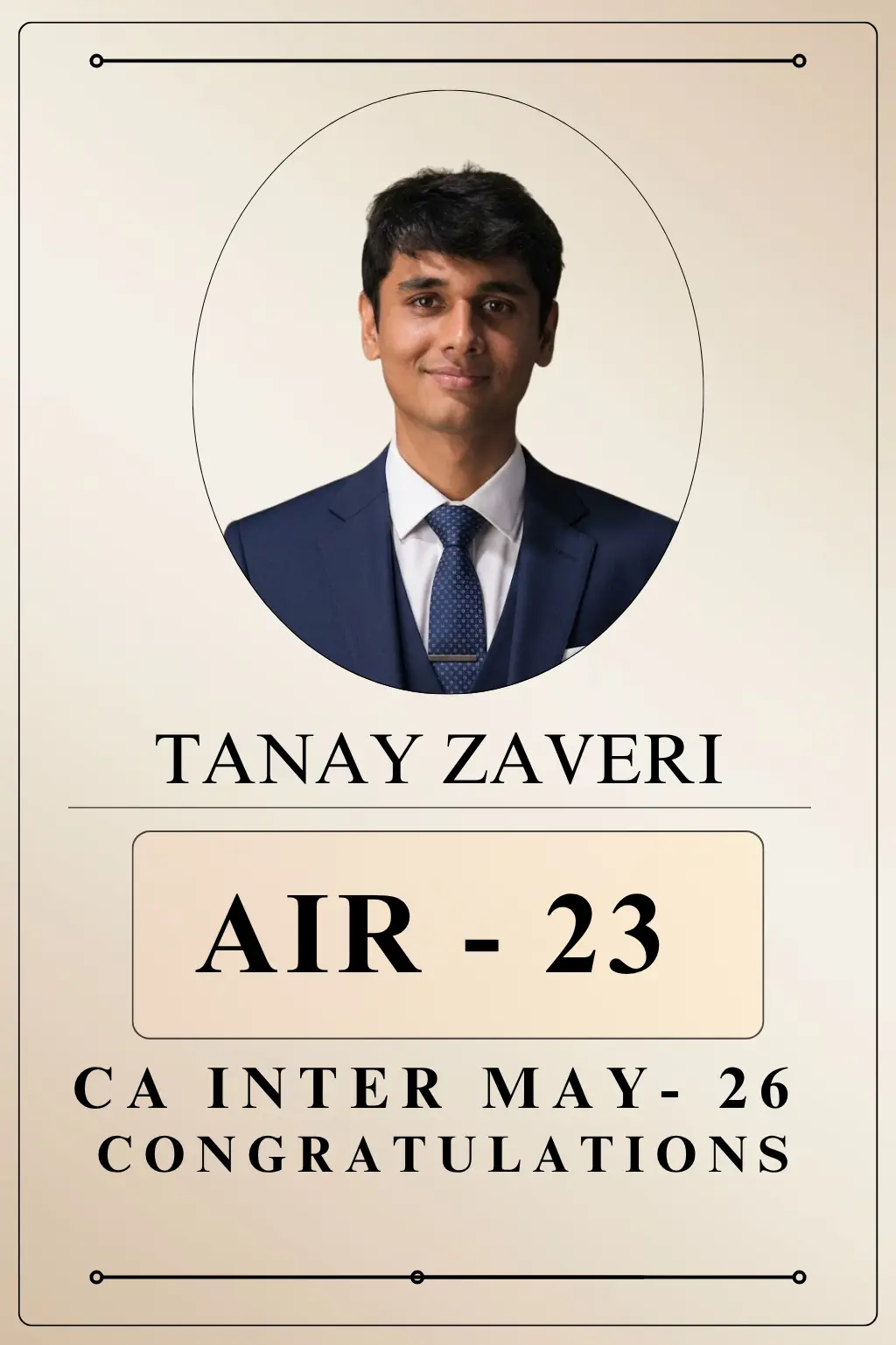 TANAY ZAVERI  May 2026