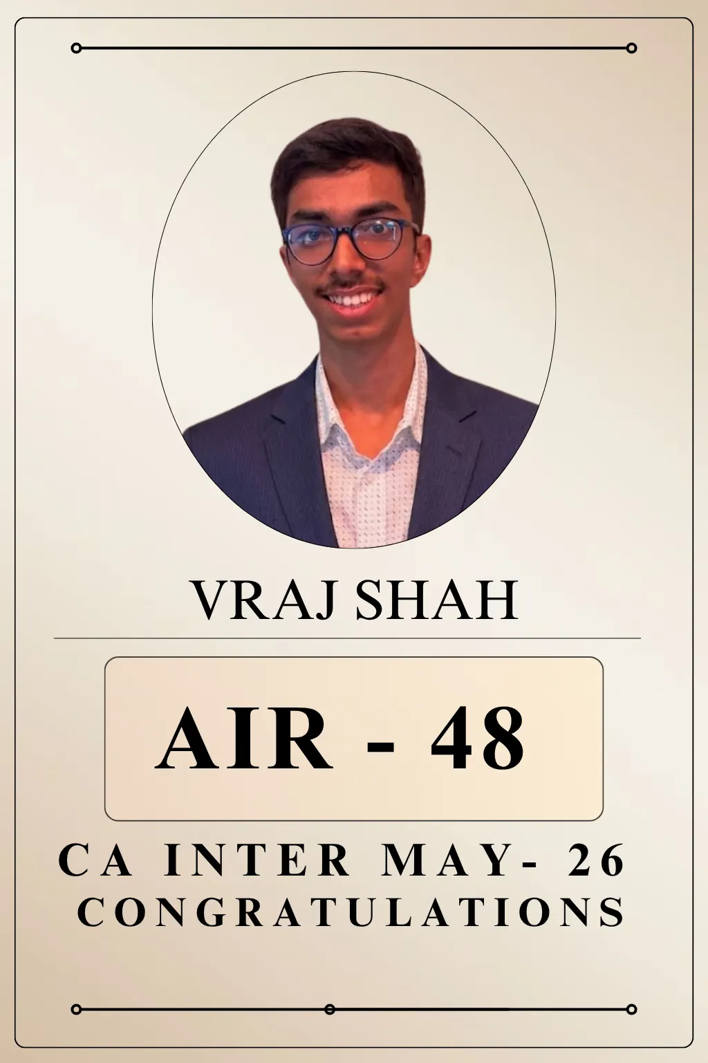 VRAJ SHAH May 2026